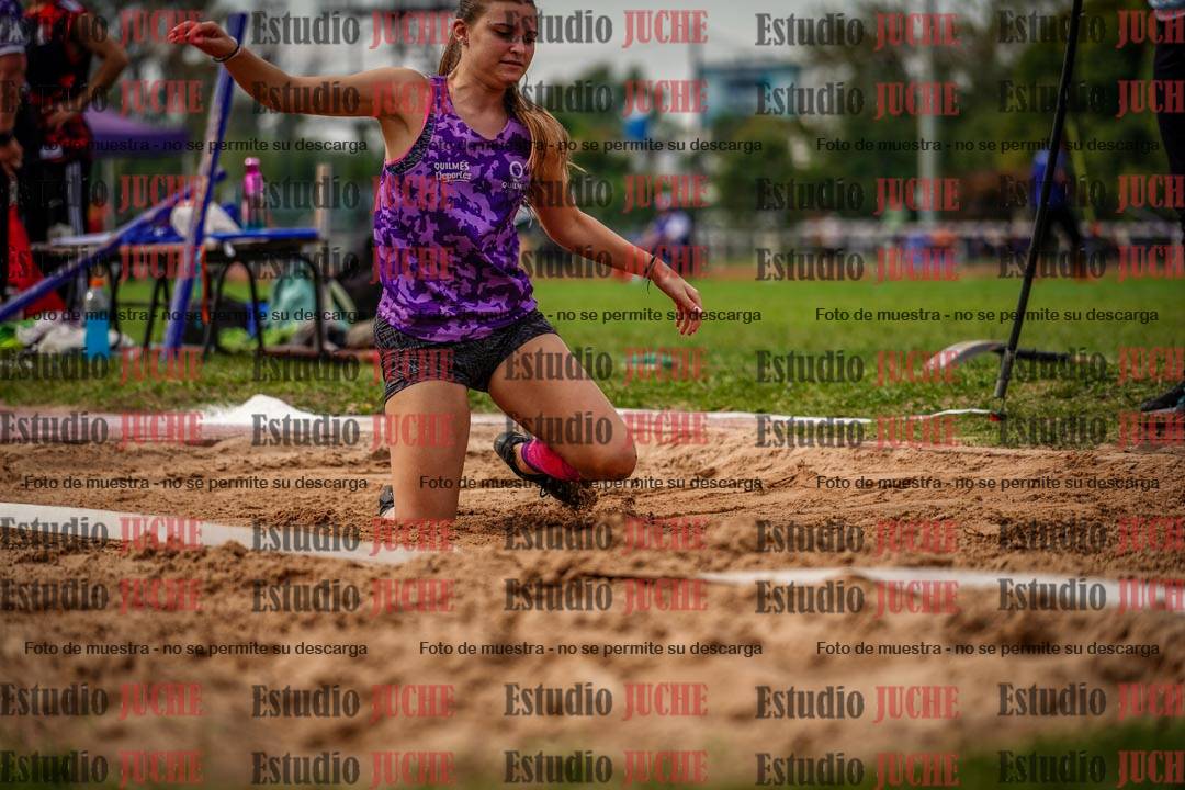 Fotos del salto triple de mujeres y varones