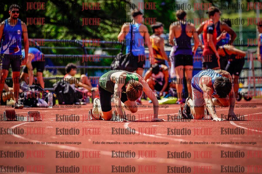 Fotos de los 100 m de varones