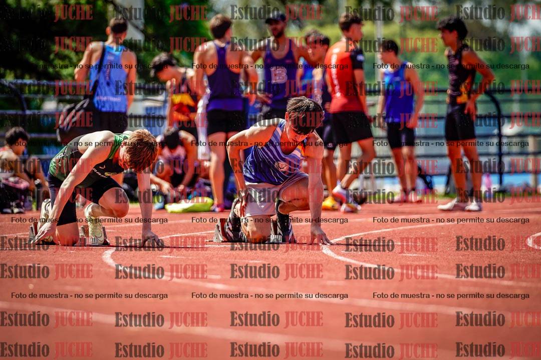 Fotos de los 100 m de varones