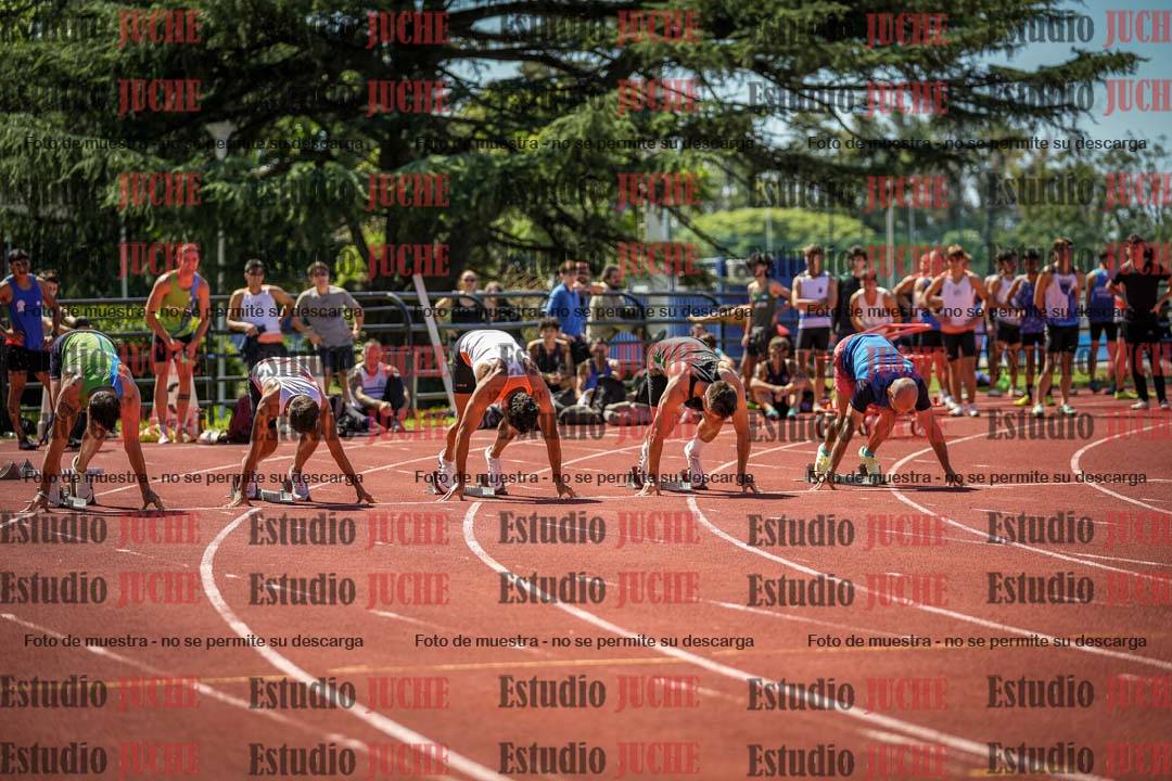 Fotos de los 100 m llanos de varones