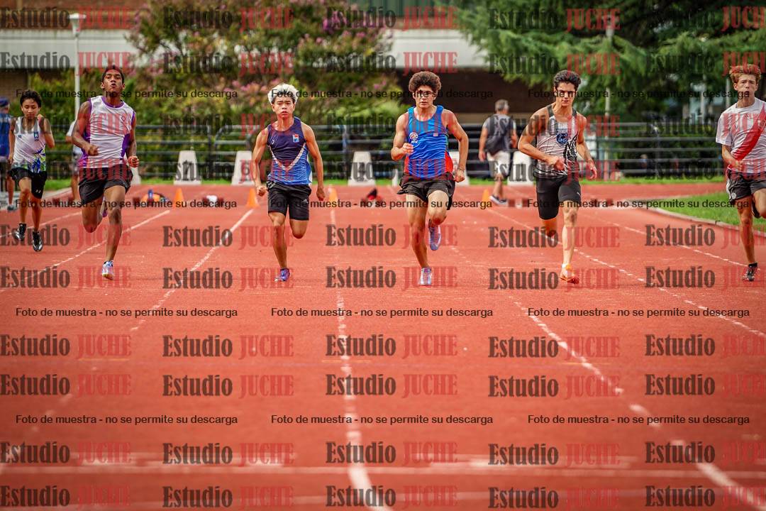 Fotos de los 80 m de varones