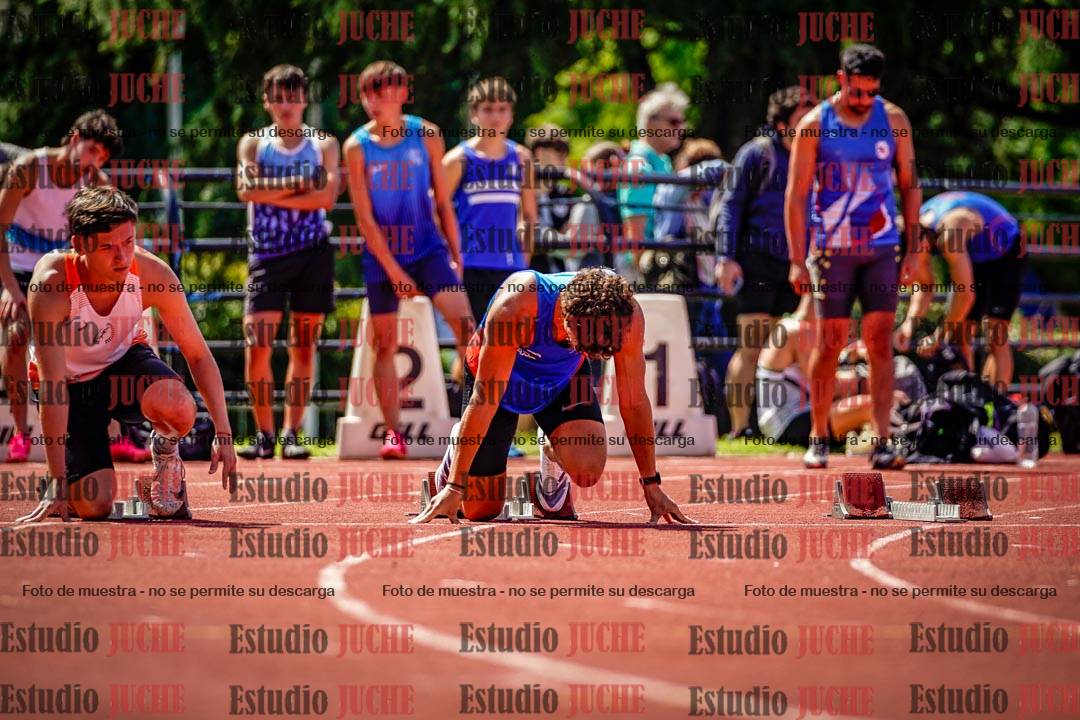 Fotos de los 100 m de varones