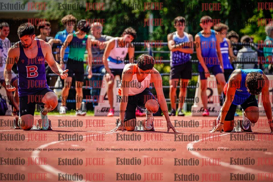Fotos de los 100 m de varones
