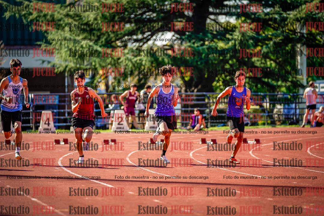 Fotos de los 100 m llanos de varones