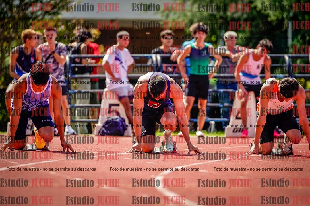 Fotos de los 100 m de varones