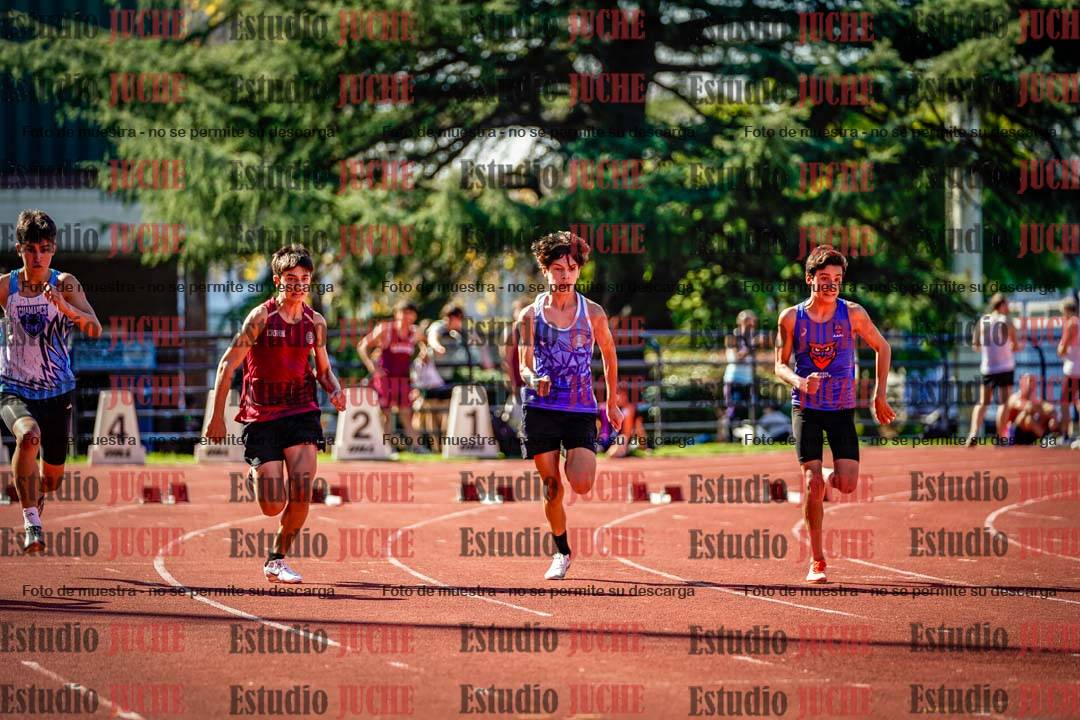 Fotos de los 100 m llanos de varones