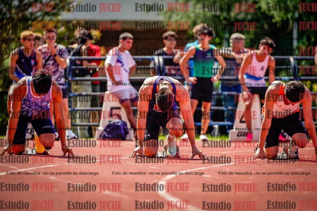 Fotos de los 100 m de varones