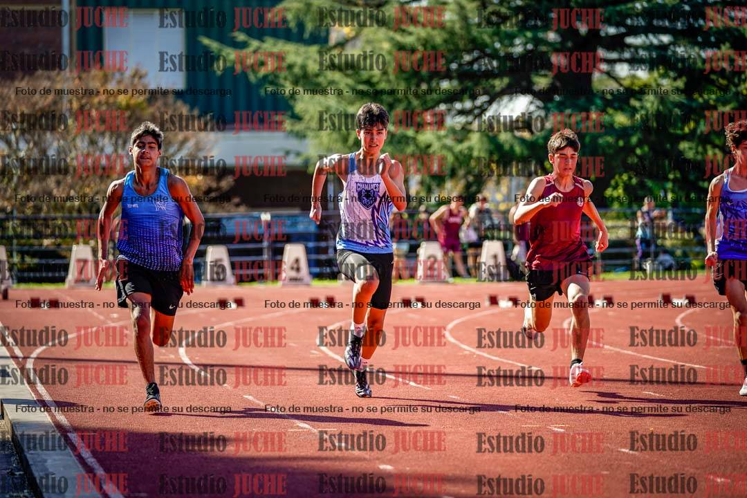 Fotos de los 100 m llanos de varones