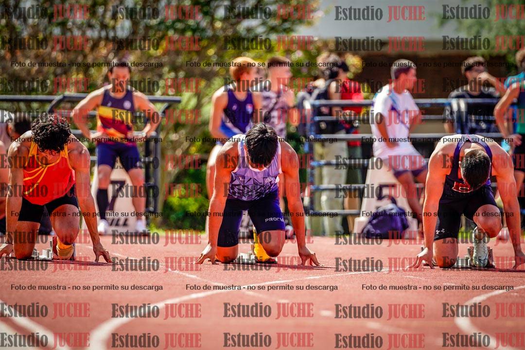 Fotos de los 100 m de varones