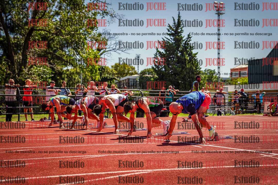 Fotos de los 100 m llanos de varones
