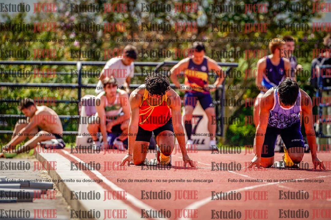 Fotos de los 100 m de varones