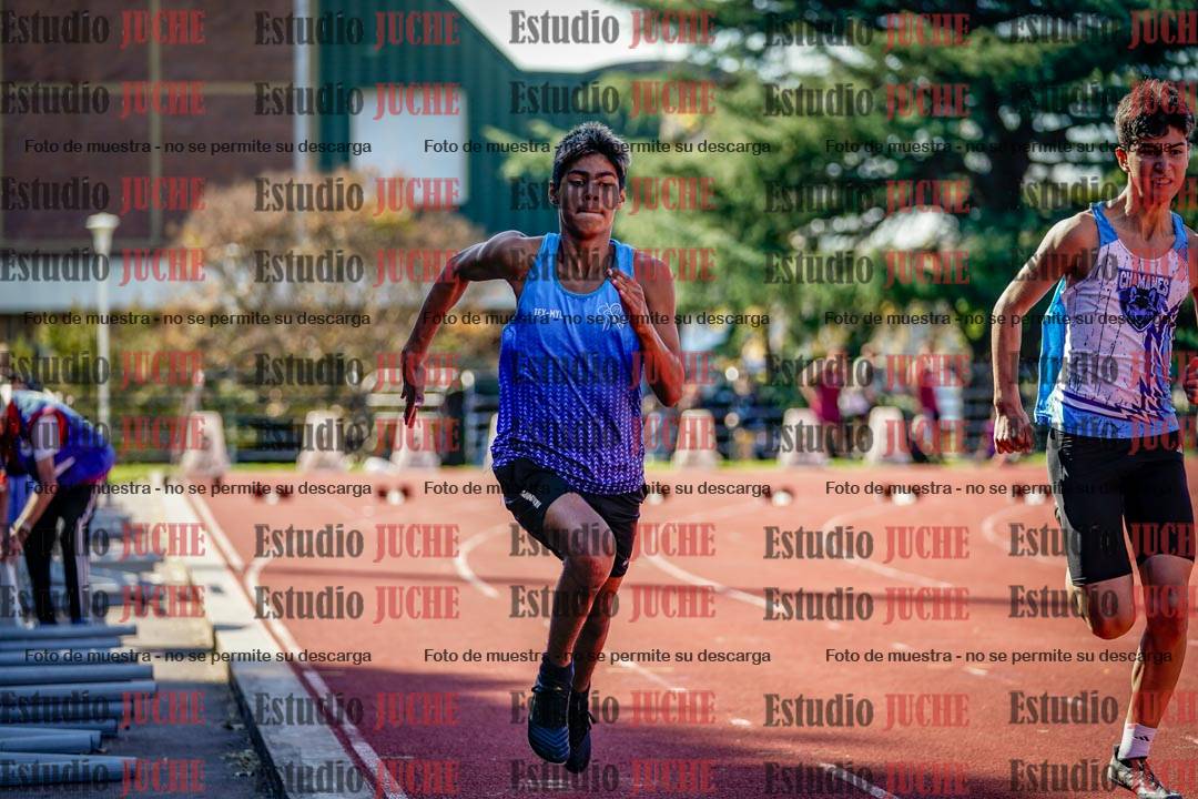 Fotos de los 100 m llanos de varones