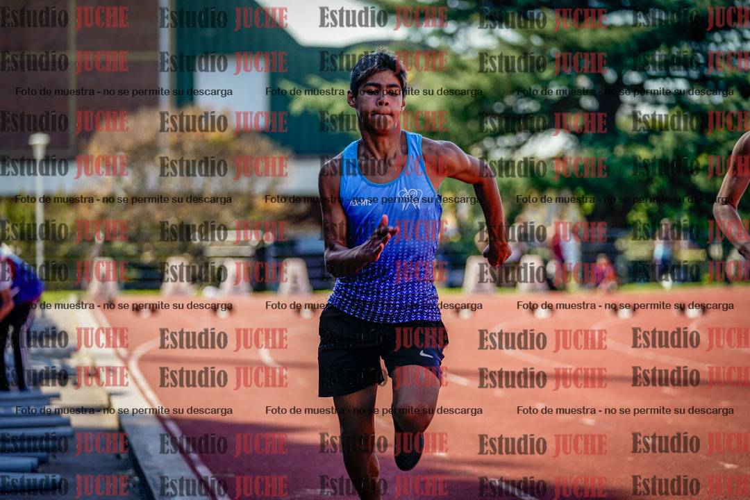 Fotos de los 100 m llanos de varones