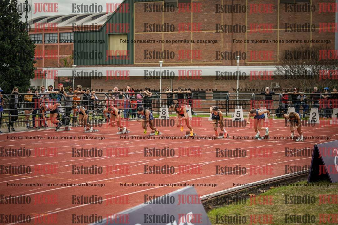 Fotos de los 100 m llanos de mujeres - FINAL