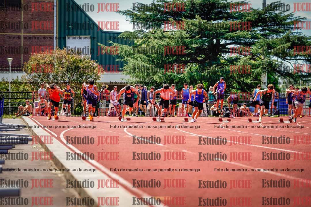 Fotos de los 100 m de varones