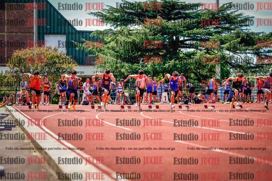 Fotos de los 100 m de varones