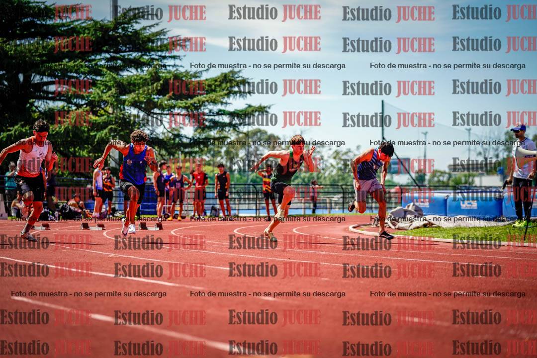 Fotos de los 100 m de varones
