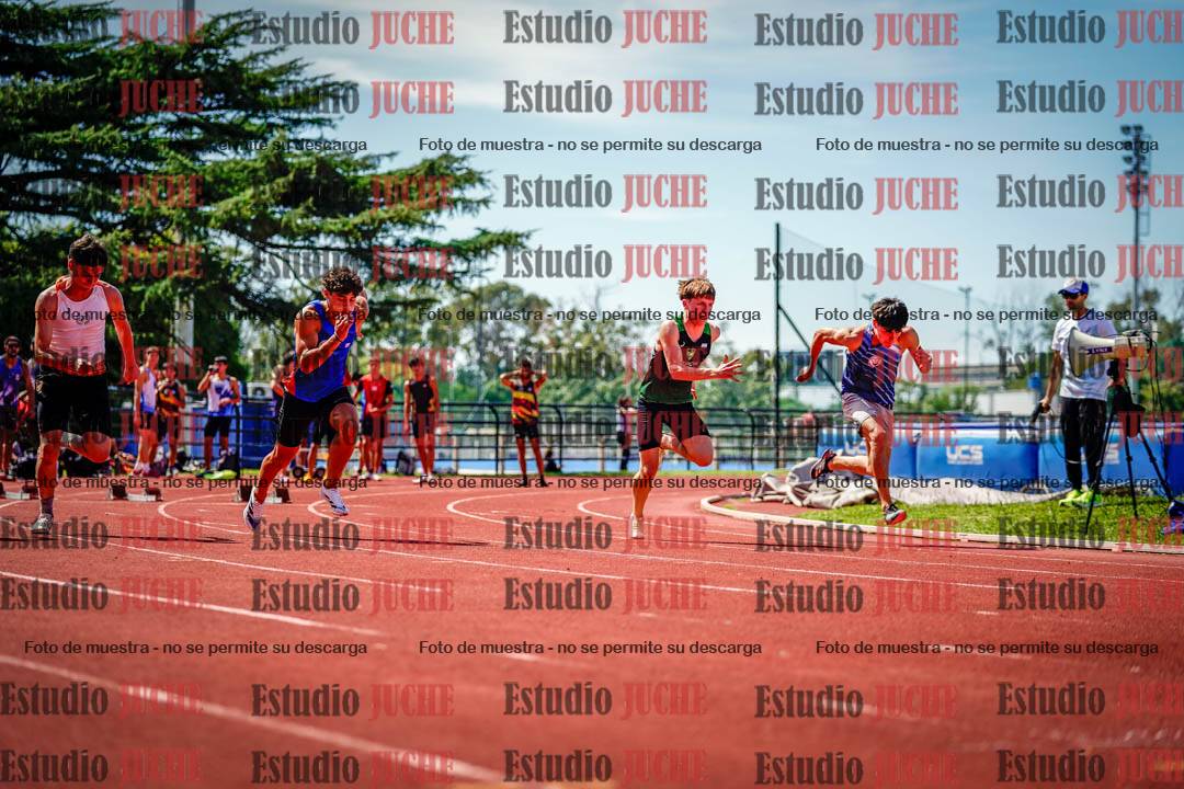 Fotos de los 100 m de varones