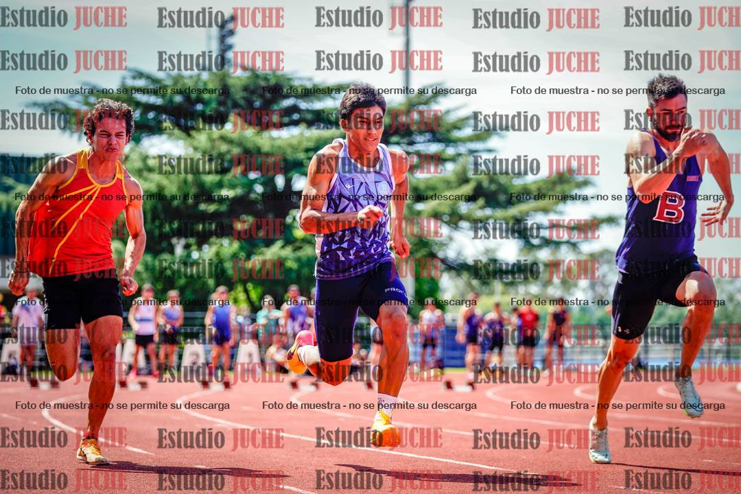 Fotos de los 100 m de varones