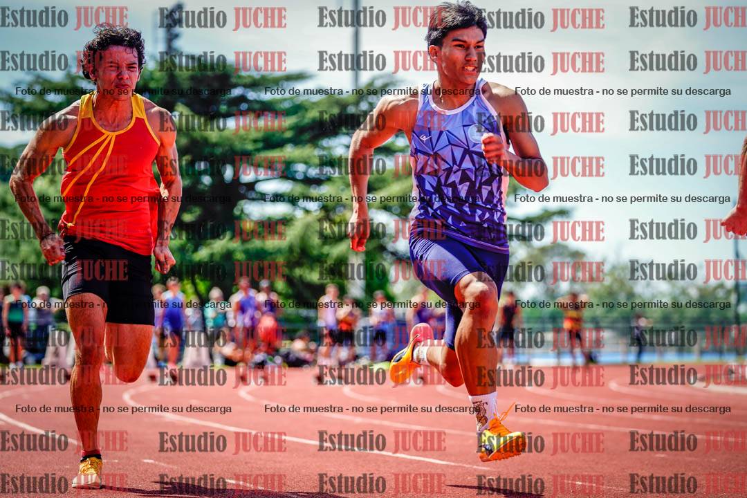 Fotos de los 100 m de varones