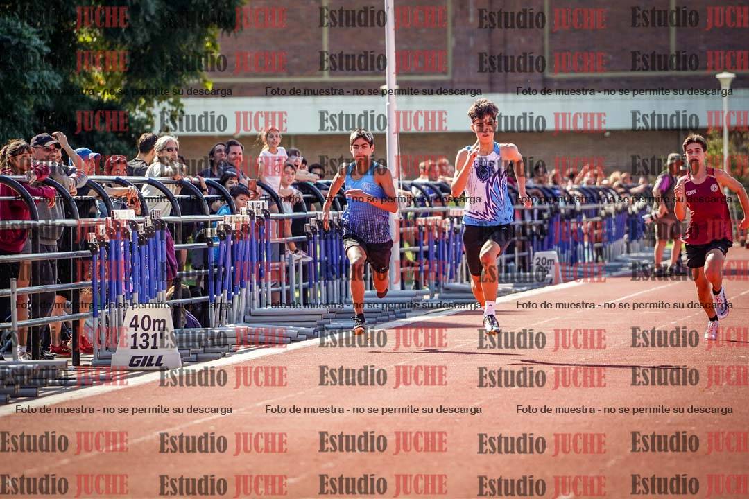 Fotos de los 100 m llanos de varones