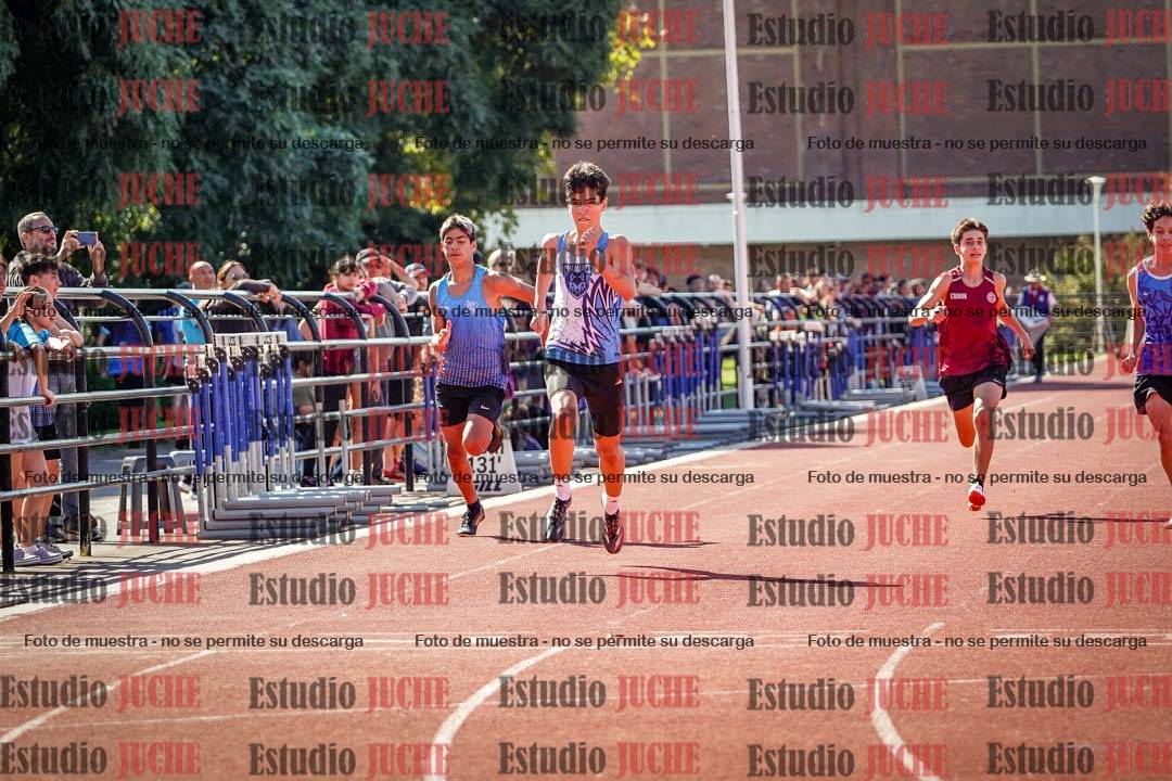 Fotos de los 100 m llanos de varones