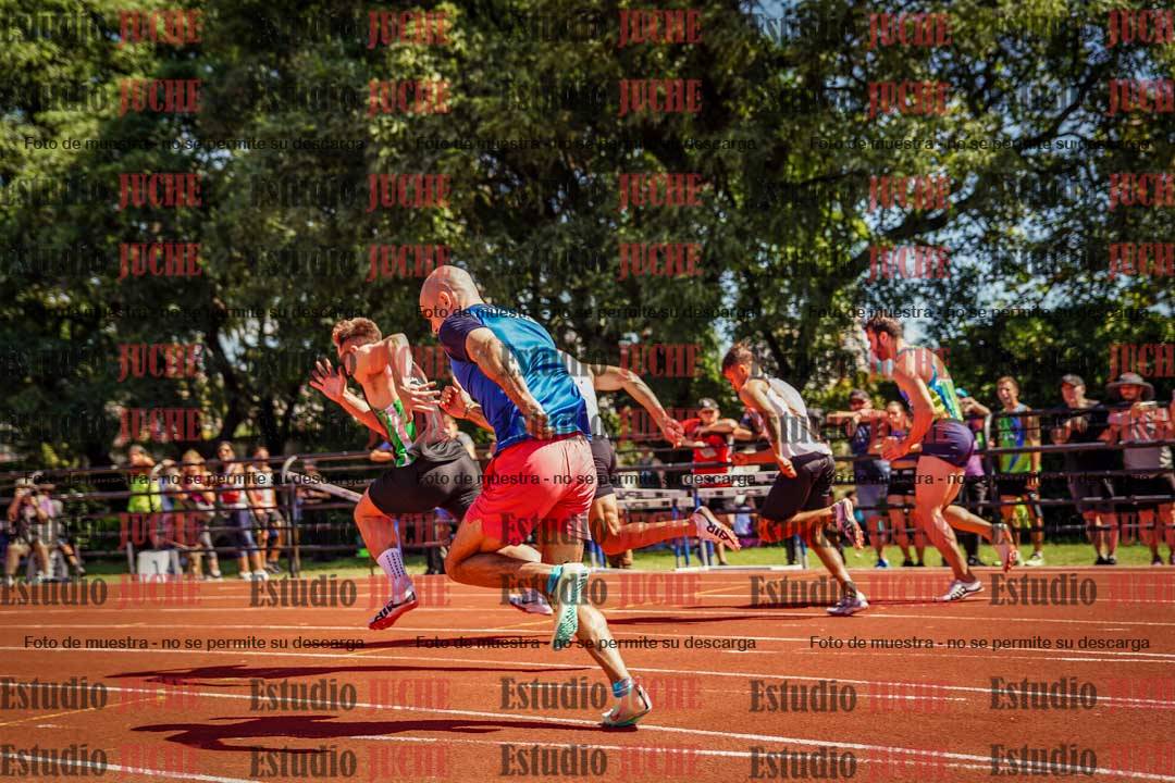 Fotos de los 100 m llanos de varones