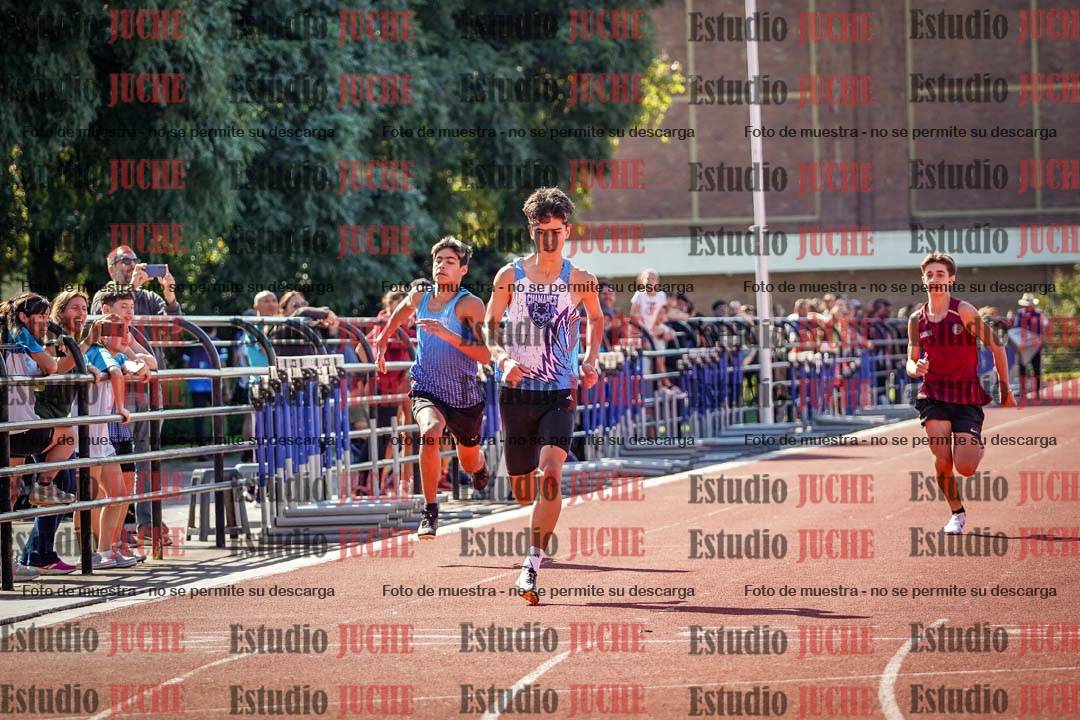 Fotos de los 100 m llanos de varones
