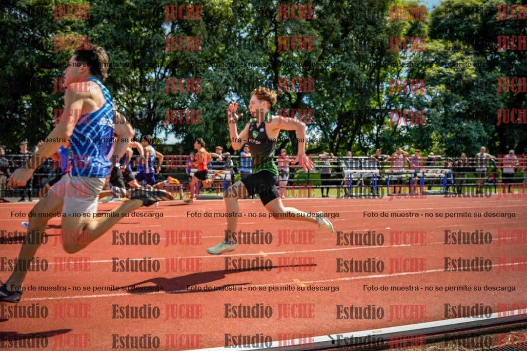 Fotos de los 100 m de varones
