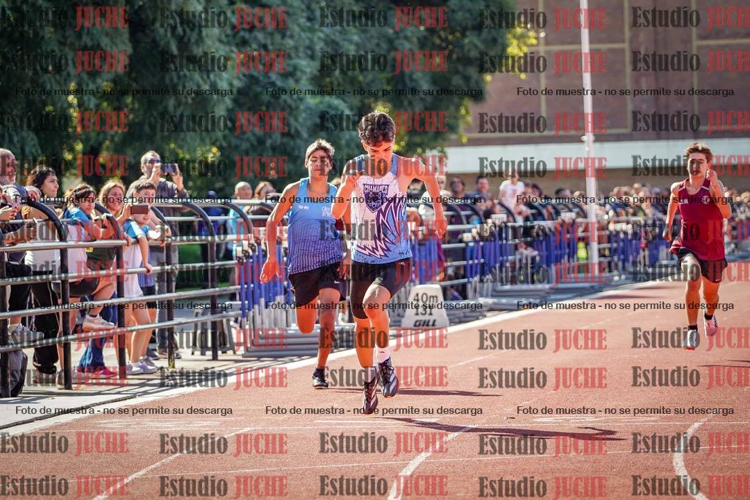 Fotos de los 100 m llanos de varones