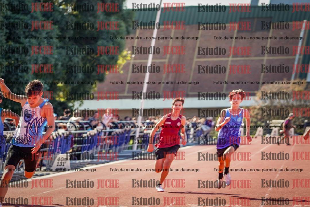 Fotos de los 100 m llanos de varones