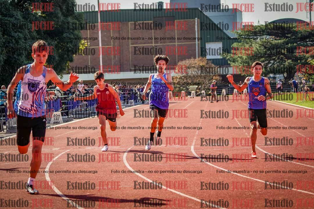 Fotos de los 100 m llanos de varones