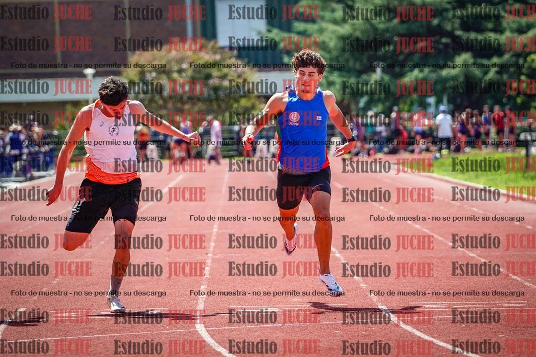 Fotos de los 100 m de varones