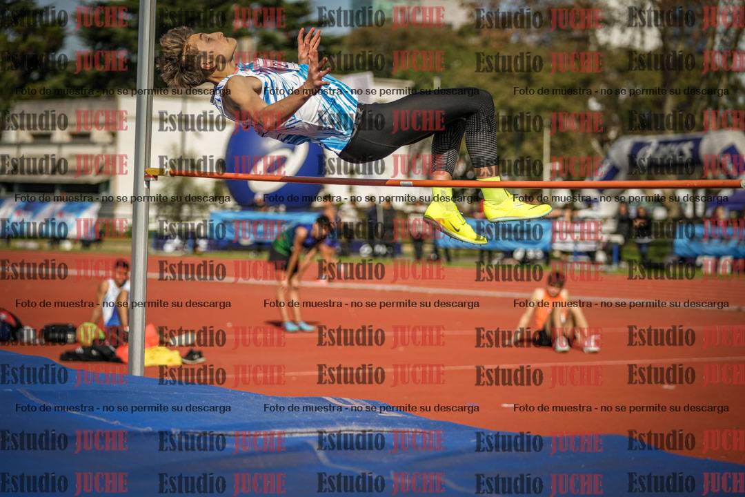 Fotos del salto en alto de varones
