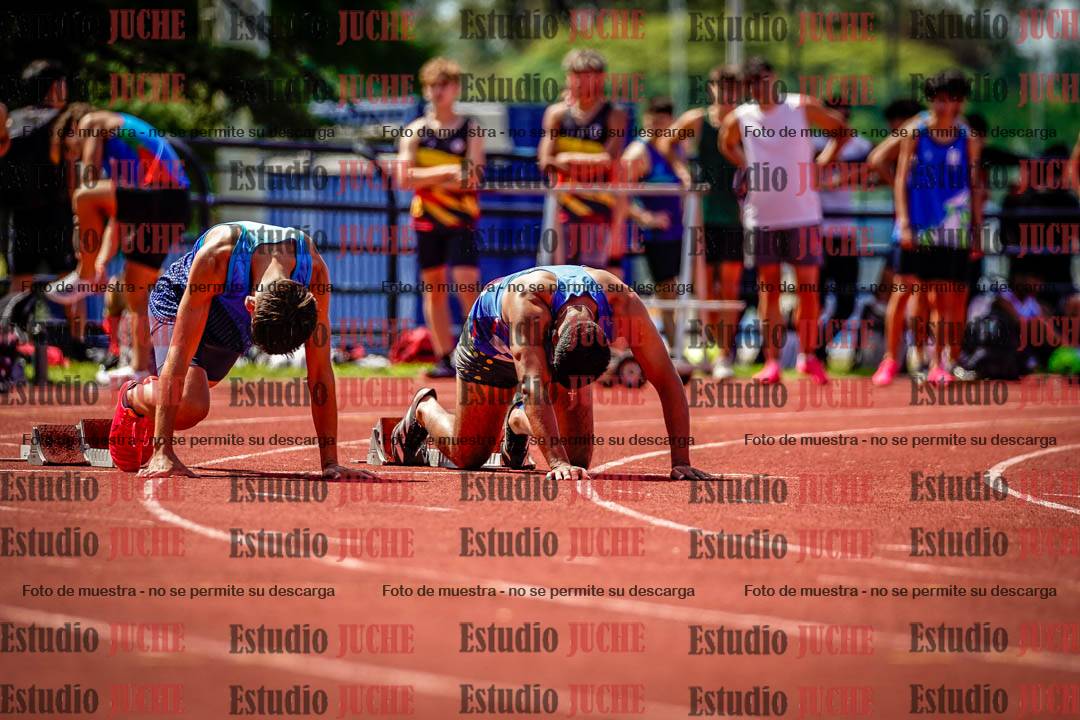 Fotos de los 100 m de varones