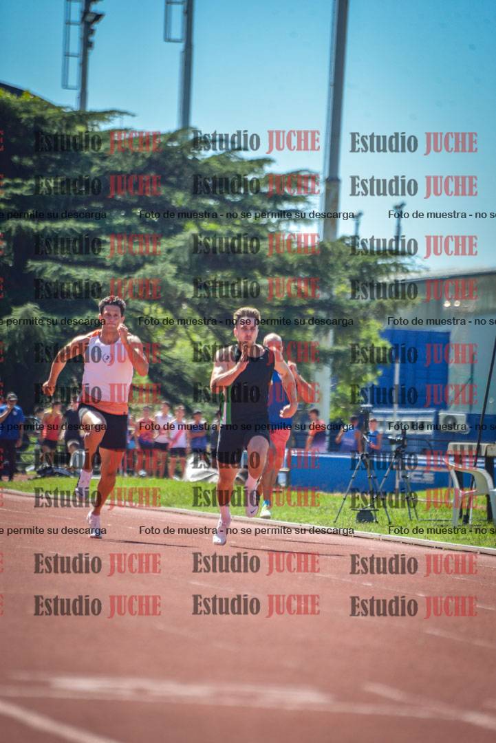 Fotos de los 100 m llanos de varones