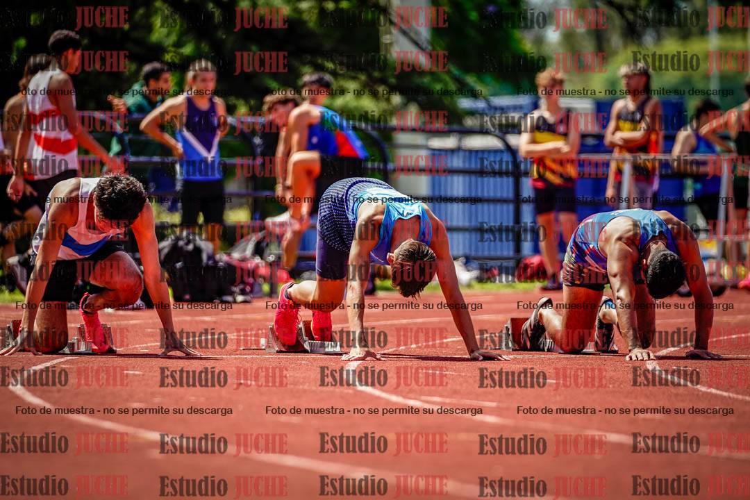 Fotos de los 100 m de varones