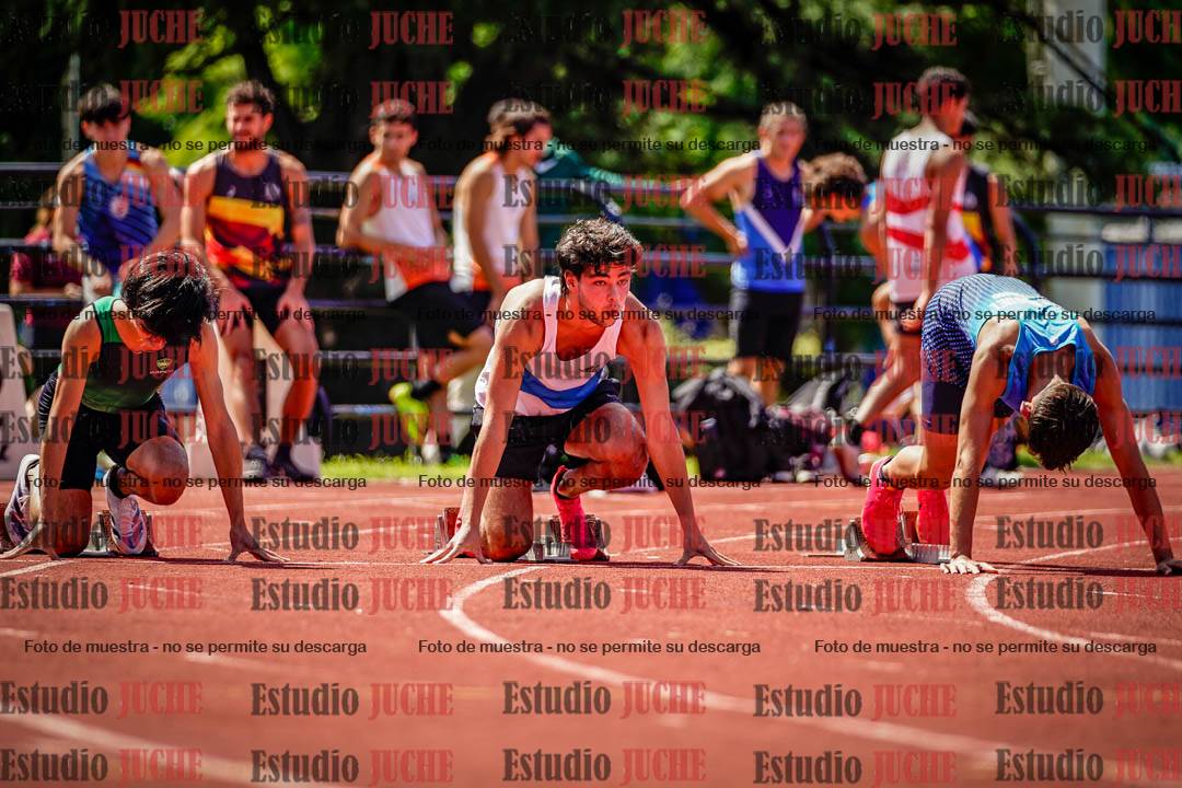 Fotos de los 100 m de varones