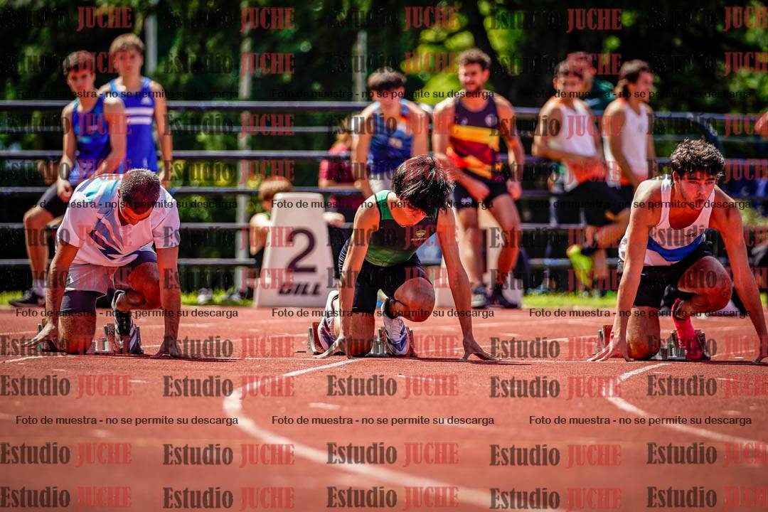 Fotos de los 100 m de varones