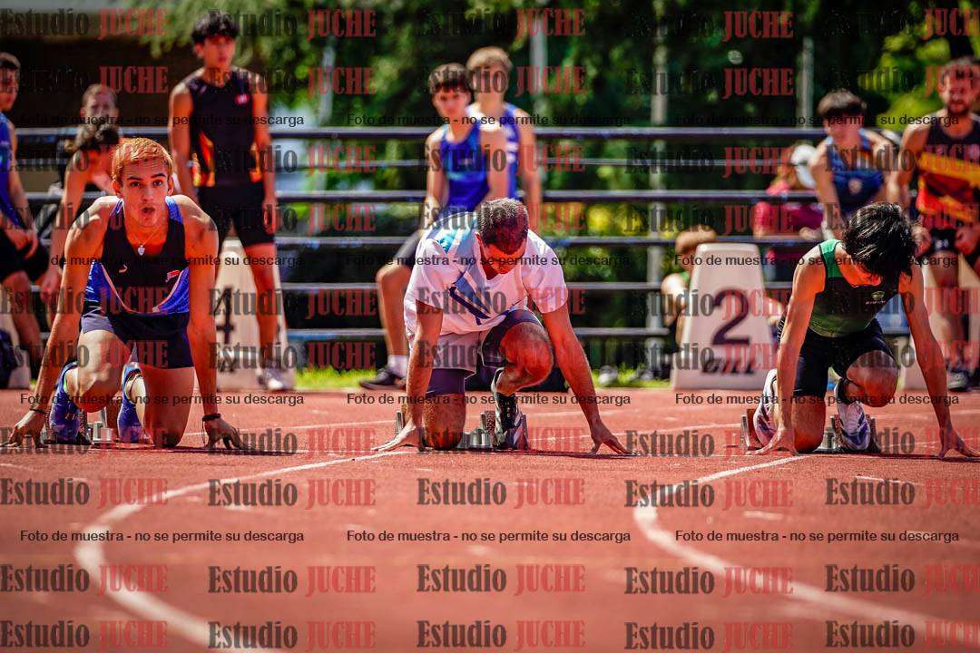 Fotos de los 100 m de varones