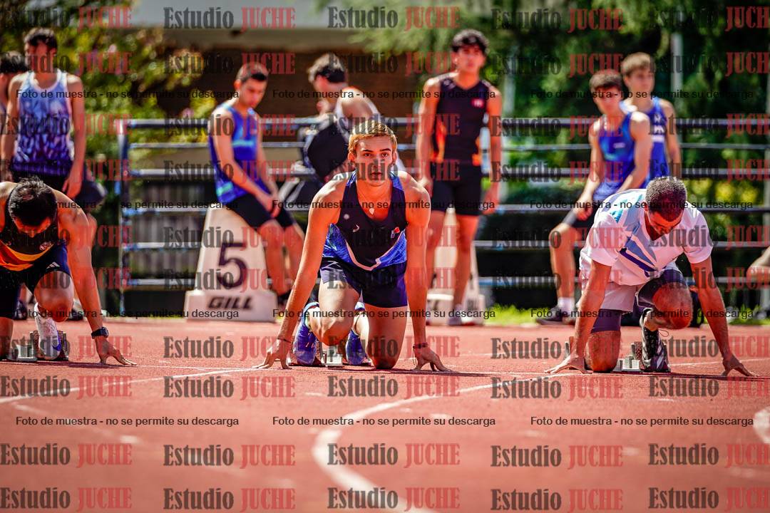 Fotos de los 100 m de varones