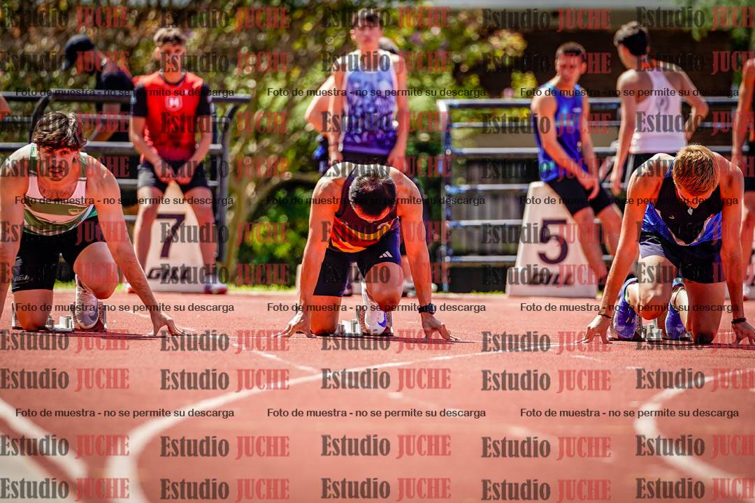 Fotos de los 100 m de varones