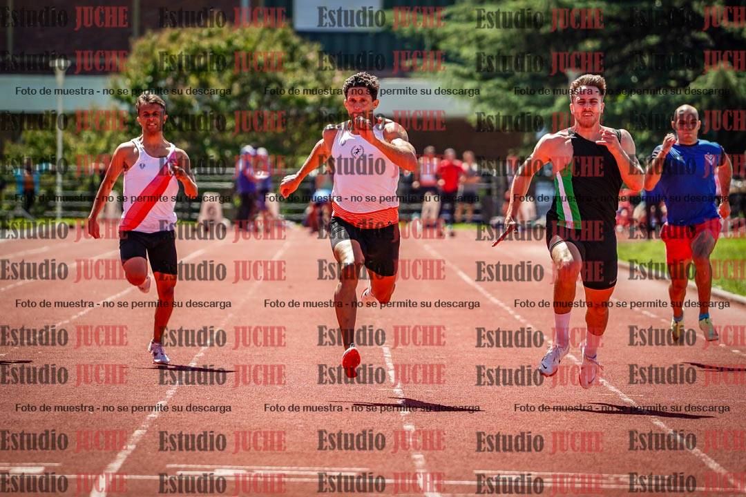 Fotos de los 100 m llanos de varones