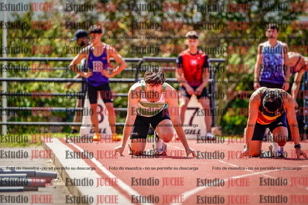 Fotos de los 100 m de varones