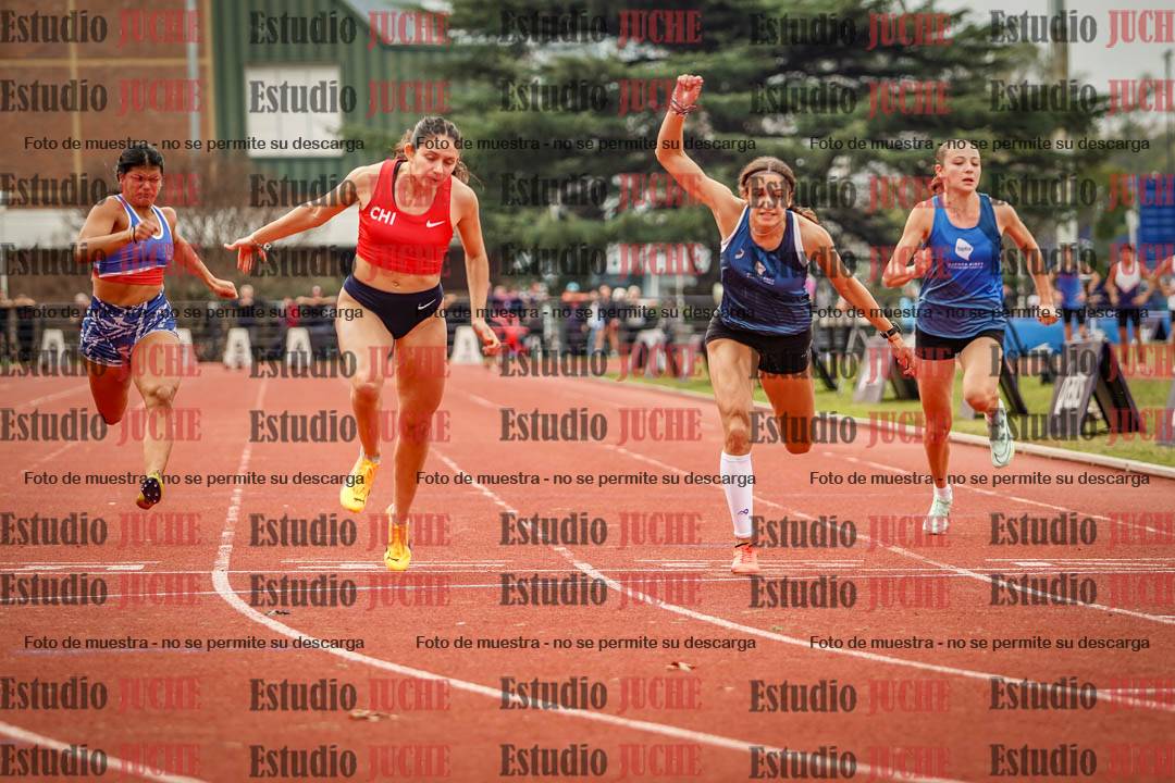 Fotos de los 100 m llanos de mujeres - FINAL