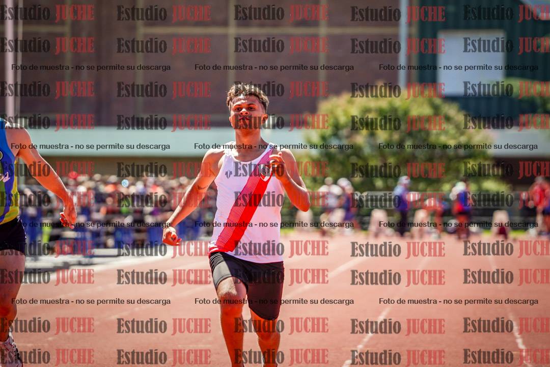 Fotos de los 100 m llanos de varones