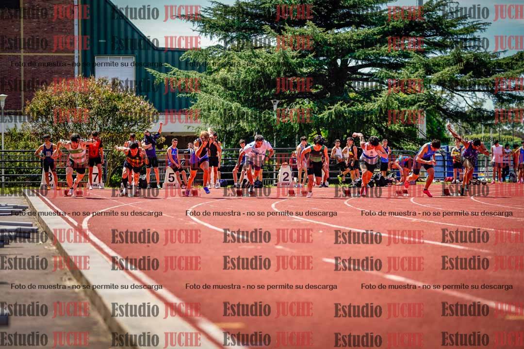 Fotos de los 100 m de varones