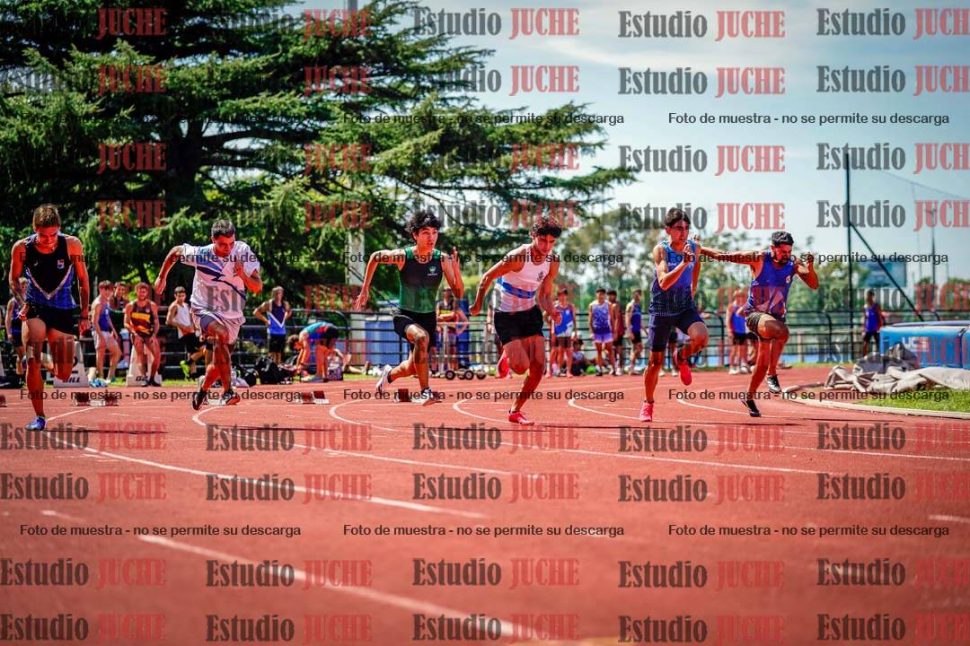 Fotos de los 100 m de varones