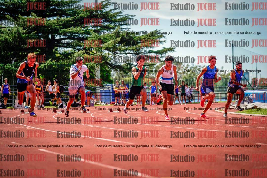 Fotos de los 100 m de varones