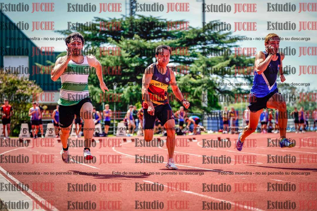 Fotos de los 100 m de varones